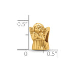Sterling Silver Gold-plated Reflections Praying Angel Bead