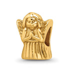 Sterling Silver Gold-plated Reflections Praying Angel Bead