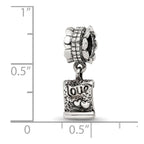 Sterling Silver Reflections Love Note Dangle Bead