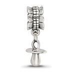Sterling Silver Reflections Baby Pacifier Dangle Bead