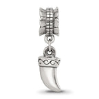 Sterling Silver Reflections Tiger Claw Dangle Bead