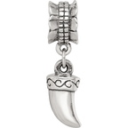 Sterling Silver Reflections Tiger Claw Dangle Bead