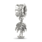 Sterling Silver Reflections Palm Tree Dangle Bead