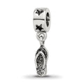 Sterling Silver Reflections Flip Flop Dangle Bead