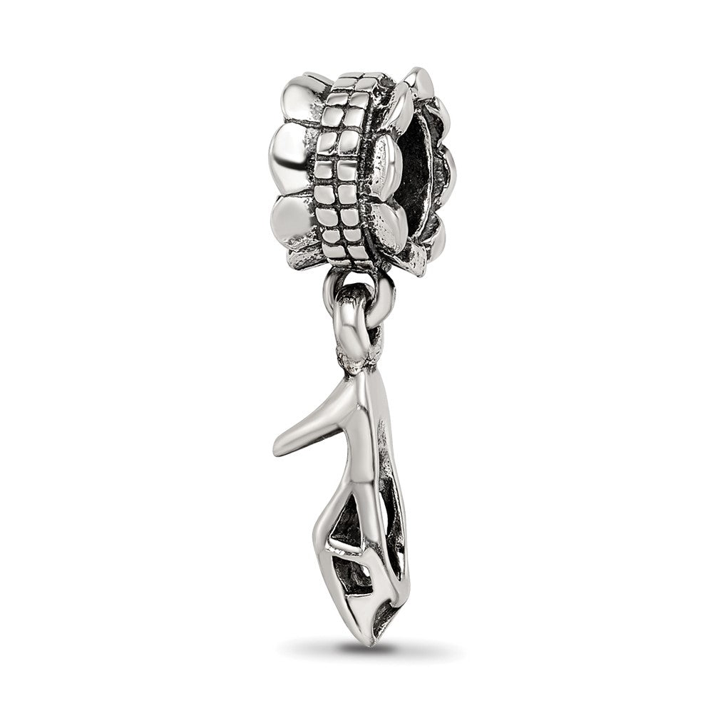 Sterling Silver Reflections High Heel Shoe Dangle Bead