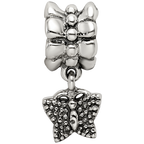 Sterling Silver Reflections Butterfly Dangle Bead