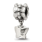 Sterling Silver Reflections Butterfly Dangle Bead