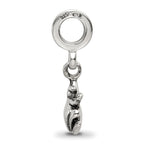 Sterling Silver Reflections Frog Dangle Bead