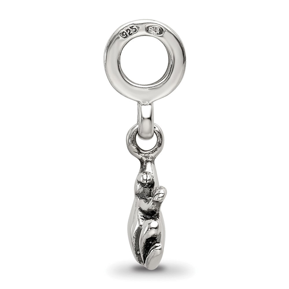 Sterling Silver Reflections Frog Dangle Bead