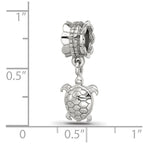 Sterling Silver Reflections Turtle Dangle Bead