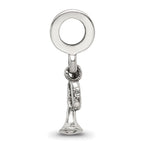 Sterling Silver Reflections Trumpet Dangle Bead
