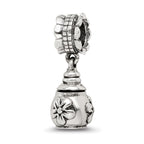 Sterling Silver Reflections Floral Ash Dangle Bead