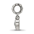 Sterling Silver Reflections CZ Heart Dangle Bead