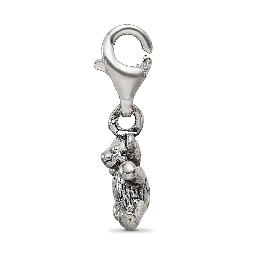 Sterling Silver Reflections Teddy Bear Click-on for Bead