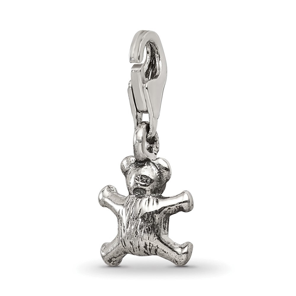 Sterling Silver Reflections Teddy Bear Click-on for Bead