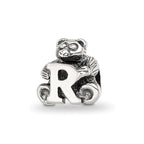 Sterling Silver Reflections Kids Letter R Bead