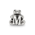 Sterling Silver Reflections Kids Letter M Bead