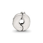 Kids Collection Sterling Silver Reflections Heart Pattern Clip Bead