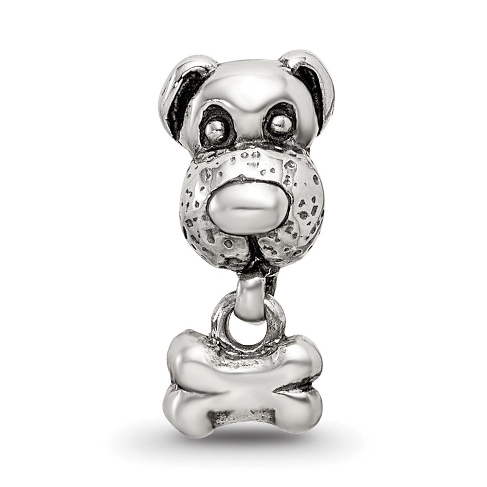 Sterling Silver Reflections Kids Dog & Bone Bead