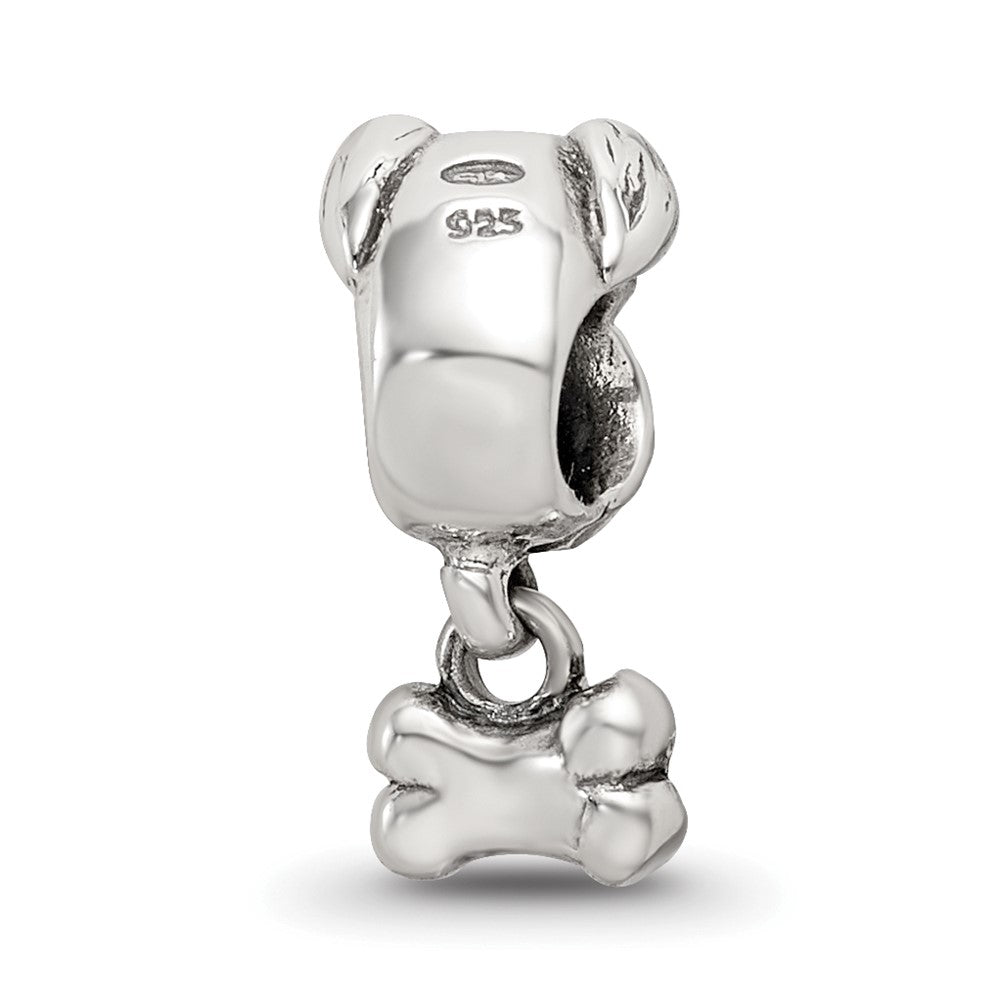 Sterling Silver Reflections Kids Dog & Bone Bead