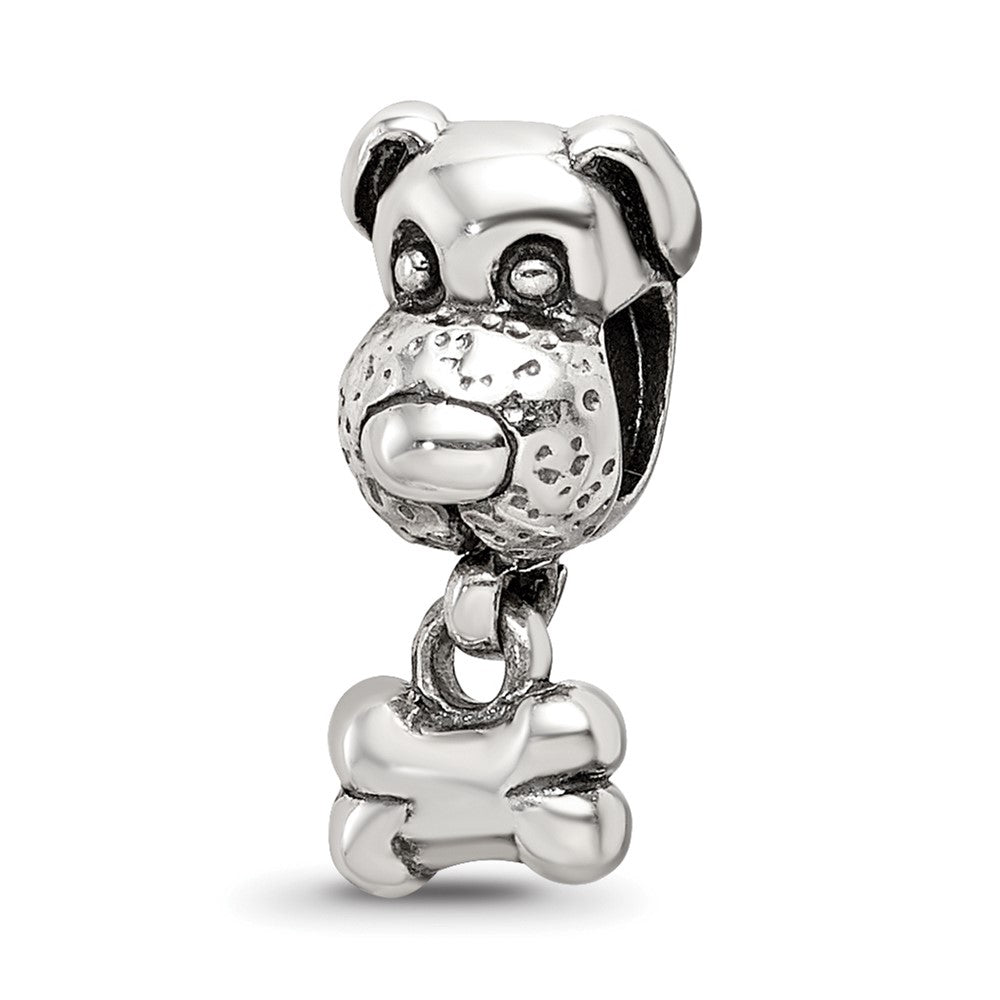 Sterling Silver Reflections Kids Dog & Bone Bead