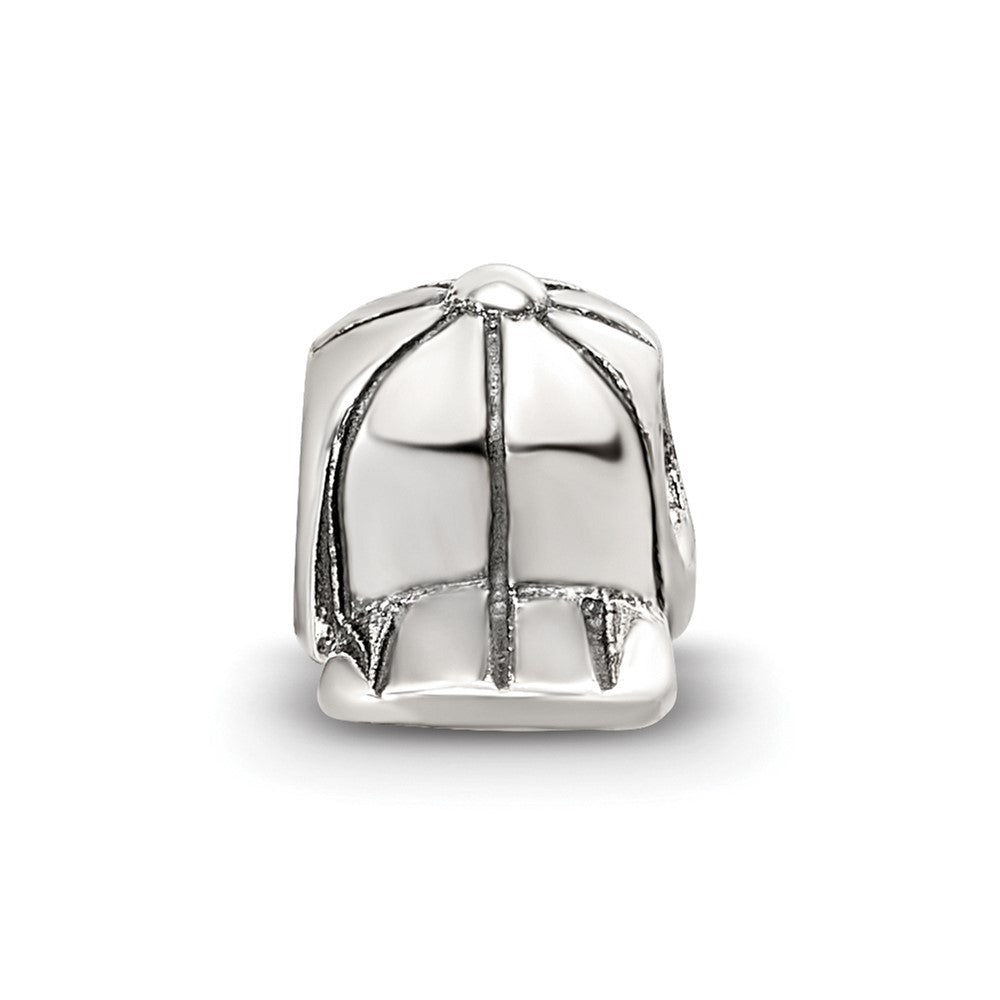 Sterling Silver Reflections Kids Baseball Cap Bead