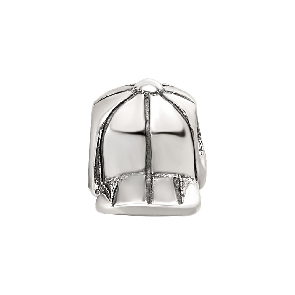 Sterling Silver Reflections Kids Baseball Cap Bead