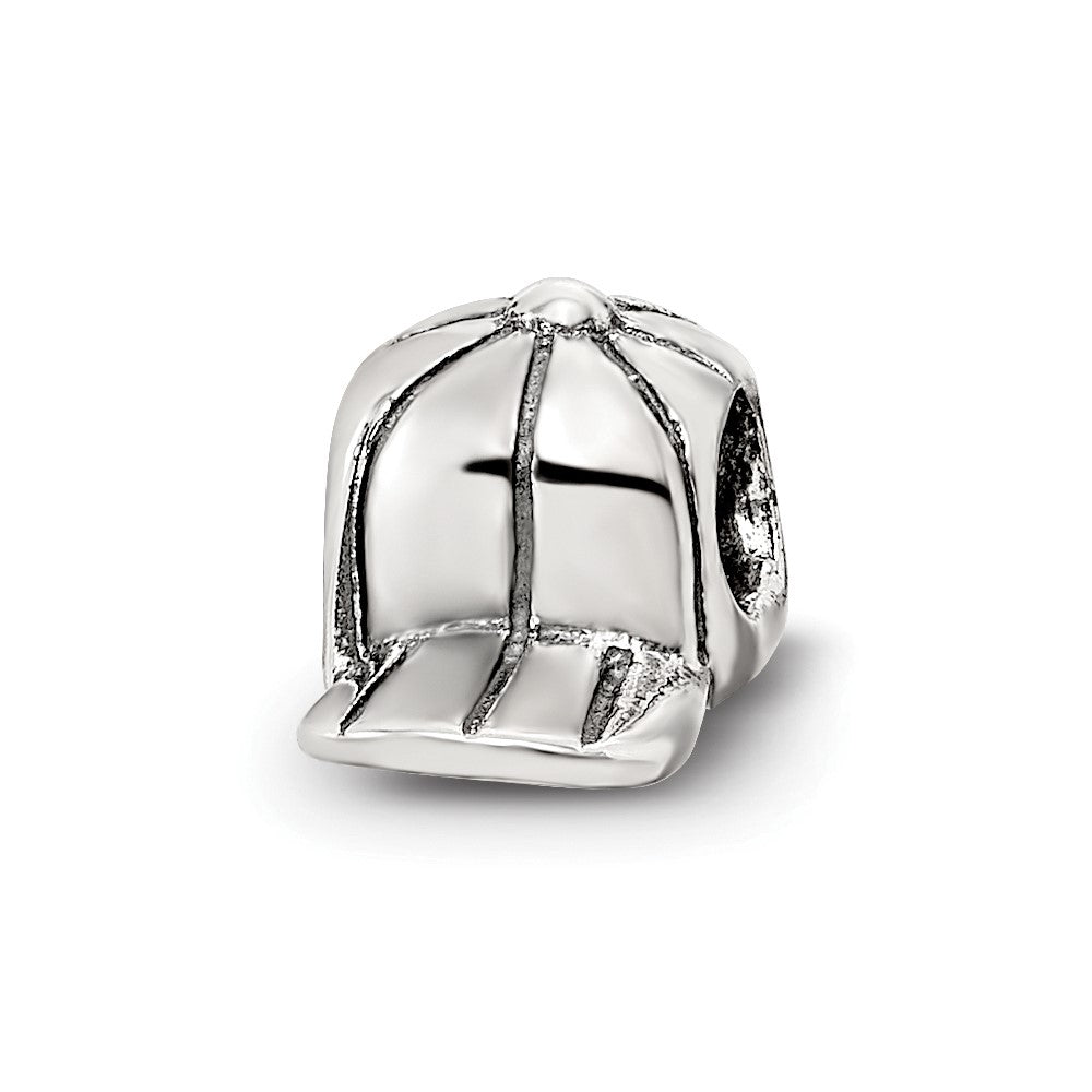 Sterling Silver Reflections Kids Baseball Cap Bead