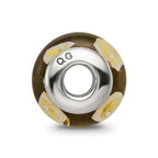 Sterling Silver Reflections Kids Yellow Hand-blown Glass Bead