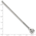 Sterling Silver Reflections Hinged Clasp Bead Necklace