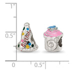 Sterling Silver Reflections Happy Birthday Boxed Bead Set