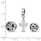 Sterling Silver Reflections Religious Boxed Bead Set