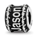 Sterling Silver Reflection Barbed Wire Boarder Personalized Bead
