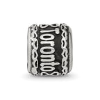 Sterling Silver Reflection Heart Boarder Personalized Bead