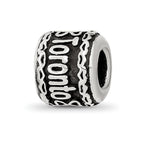 Sterling Silver Reflection Heart Boarder Personalized Bead