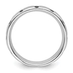Sterling Silver Stackable Expressions Polished Enameled Cross Ring
