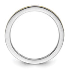 Sterling Silver Stackable Expressions Yellow Enameled 1.5mm Ring