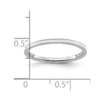 Sterling Silver Stackable Expressions White Enameled 1.5mm Ring