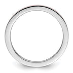 Sterling Silver Stackable Expressions Pink Enameled 1.5mm Ring