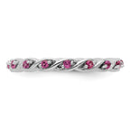 Sterling Silver Stackable Expressions Rhodolite Garnet Ring
