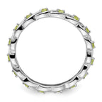 Sterling Silver Stackable Expressions Peridot Ring