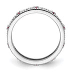 Sterling Silver Stackable Expressions Rhodolite Garnet Ring
