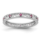 Sterling Silver Stackable Expressions Rhodolite Garnet Ring