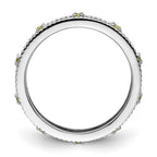 Sterling Silver Stackable Expressions Peridot Ring