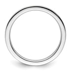 Sterling Silver Stackable Expressions White Enameled 2.25mm Ring