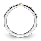 Sterling Silver Stackable Expressions Citrine Ring