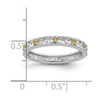 Sterling Silver Stackable Expressions Citrine Ring