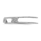 Sterling Silver Stackable Expressions Rhodium-plated Diamond Jacket Ring