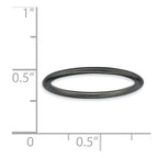 Sterling Silver Stackable Expressions Black-plated Satin Ring