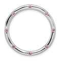 Sterling Silver Stackable Expressions Large Rhodolite Garnet Chain Slide